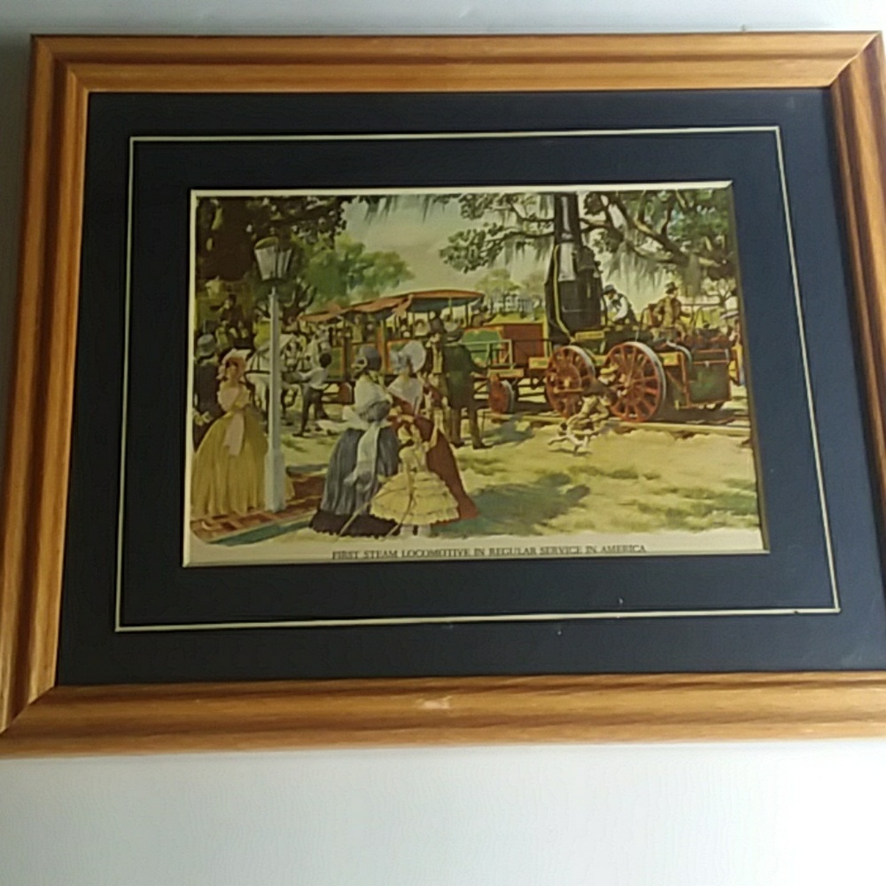 Framed postcard